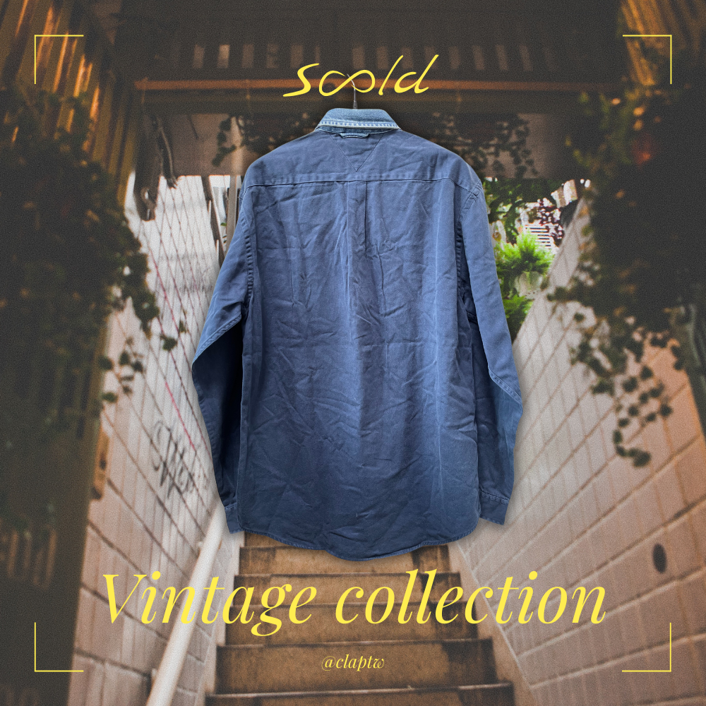 Tommy Hilfiger 牛仔領刺繡長袖襯衫