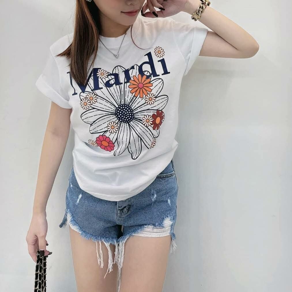 【時髦百搭的字母設計造型棉tee】(現貨)