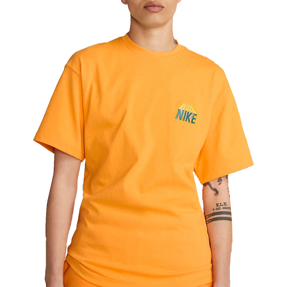 Nike Logo 胸前刺繡 短袖 橘黃 FB2759-717