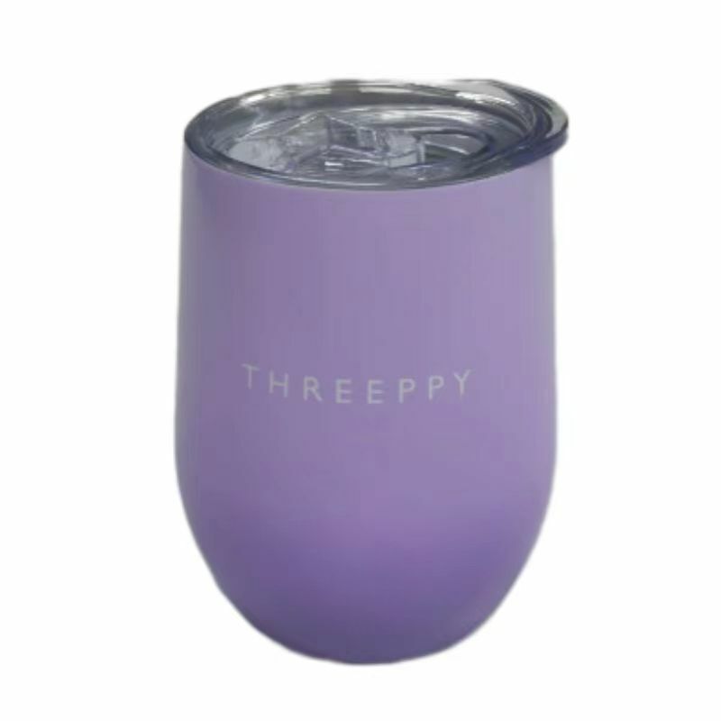 TP 附蓋不鏽鋼杯/紫 330ml