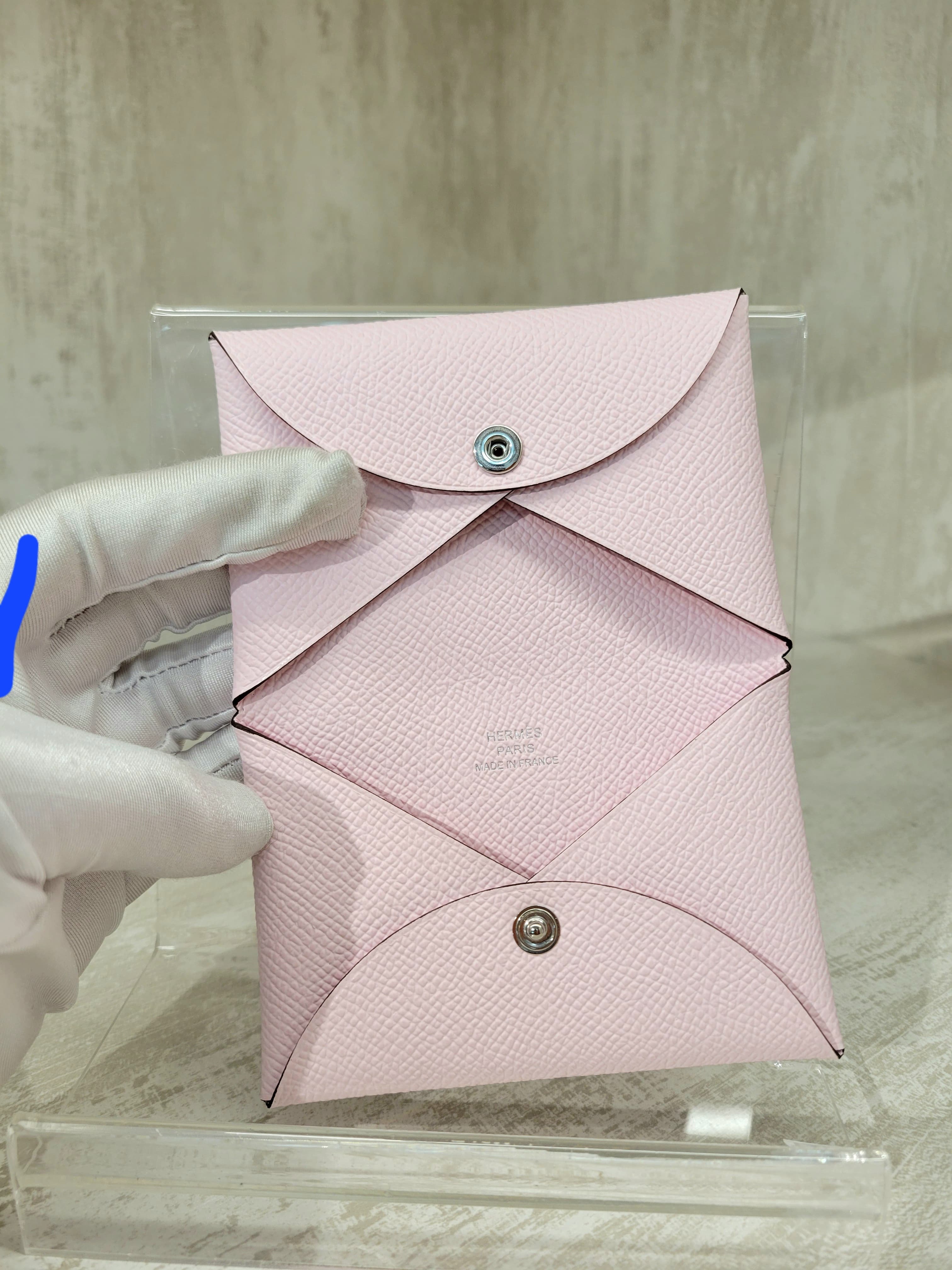 HERMES CALVI M7 ROSE DARLING EPSOM 戀愛粉