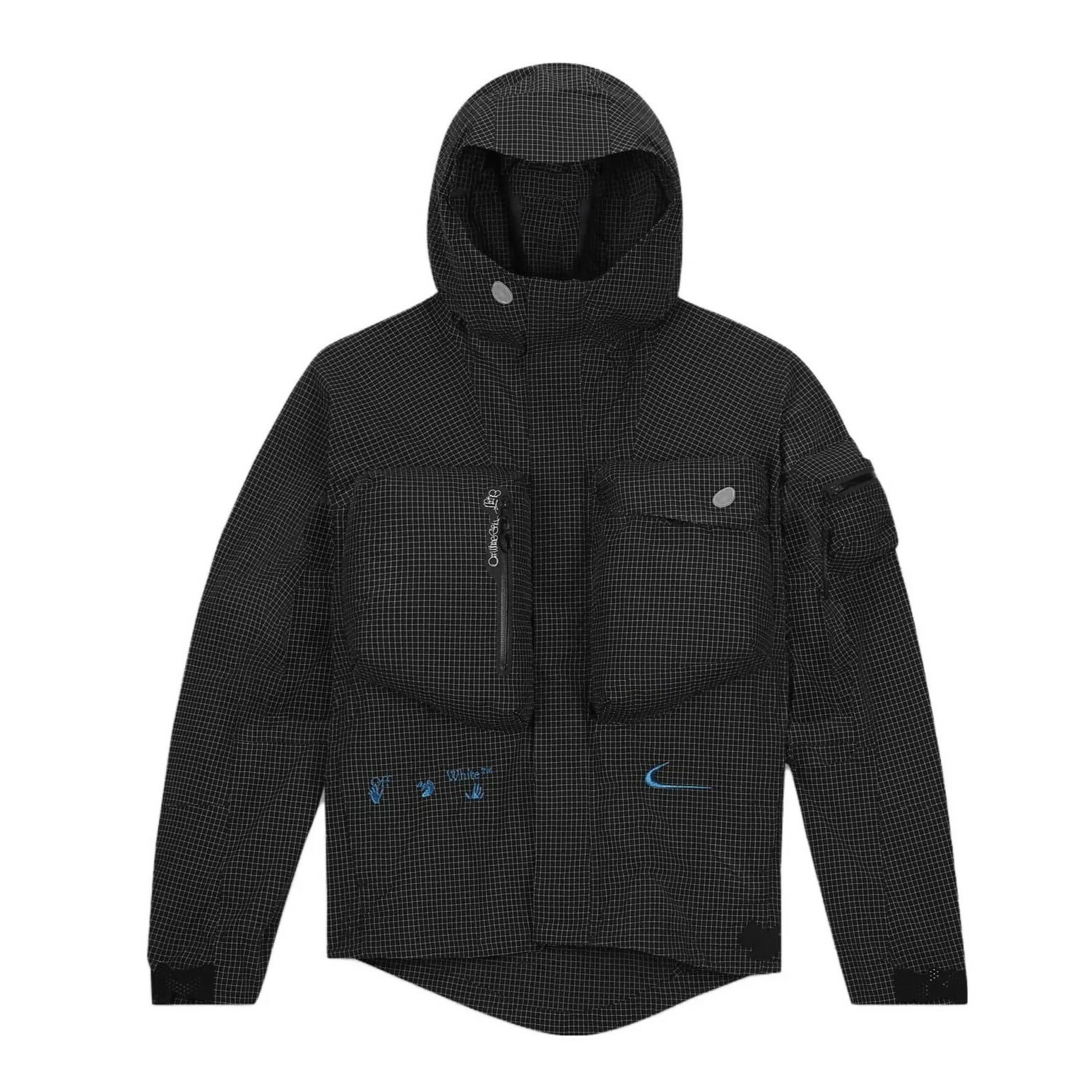 Nike x Off-White Jacket 尼龍外套 黑藍 DN1750-010