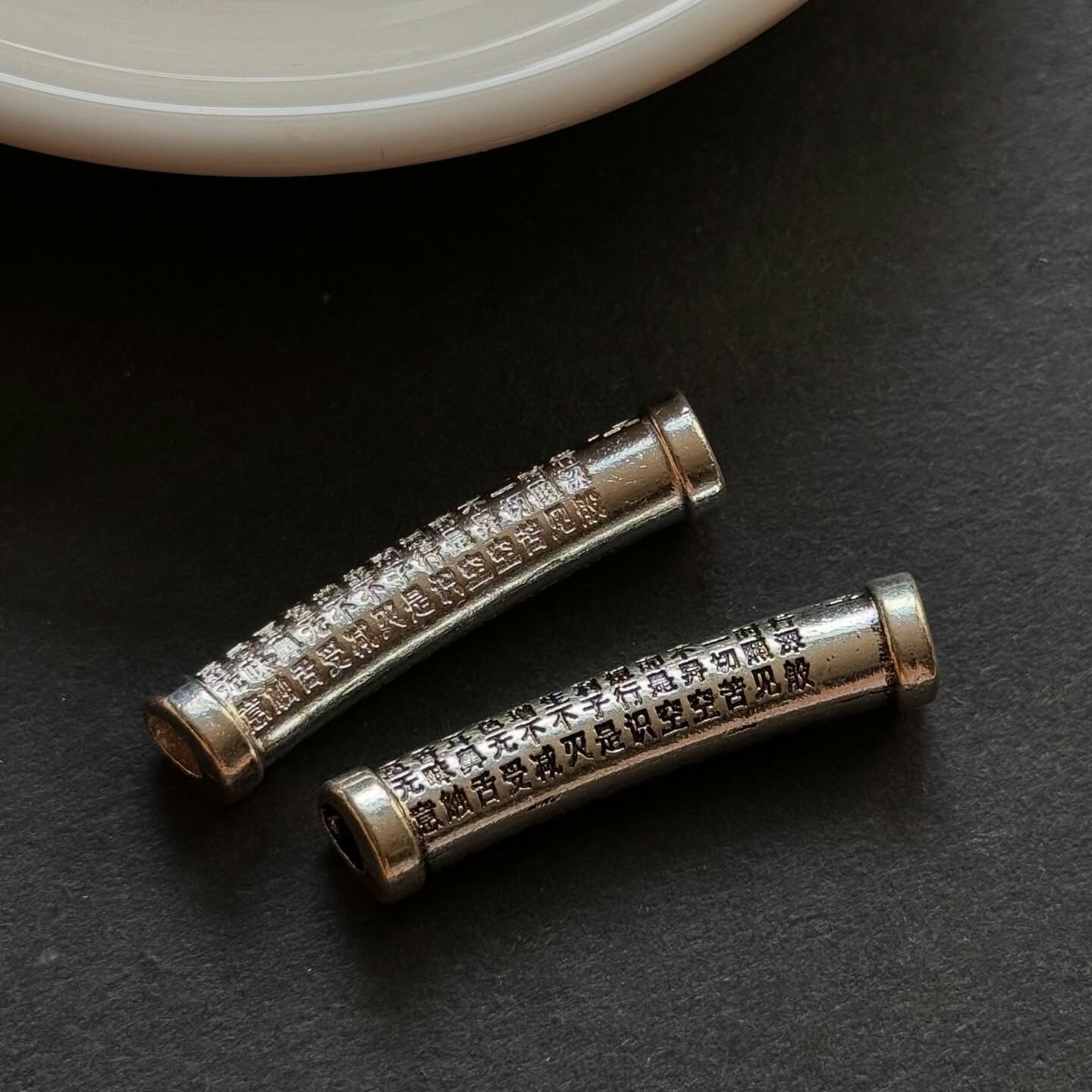 [原石] 金屬隔珠配件 心經 水晶串珠隔珠