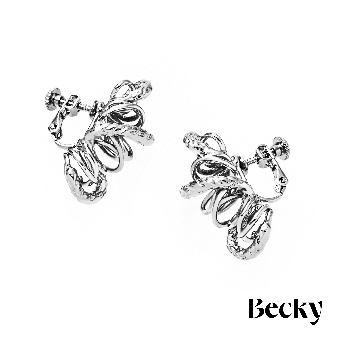 Becky,Becky聯名,日系飾品,日系穿搭,耳夾,夾式耳環