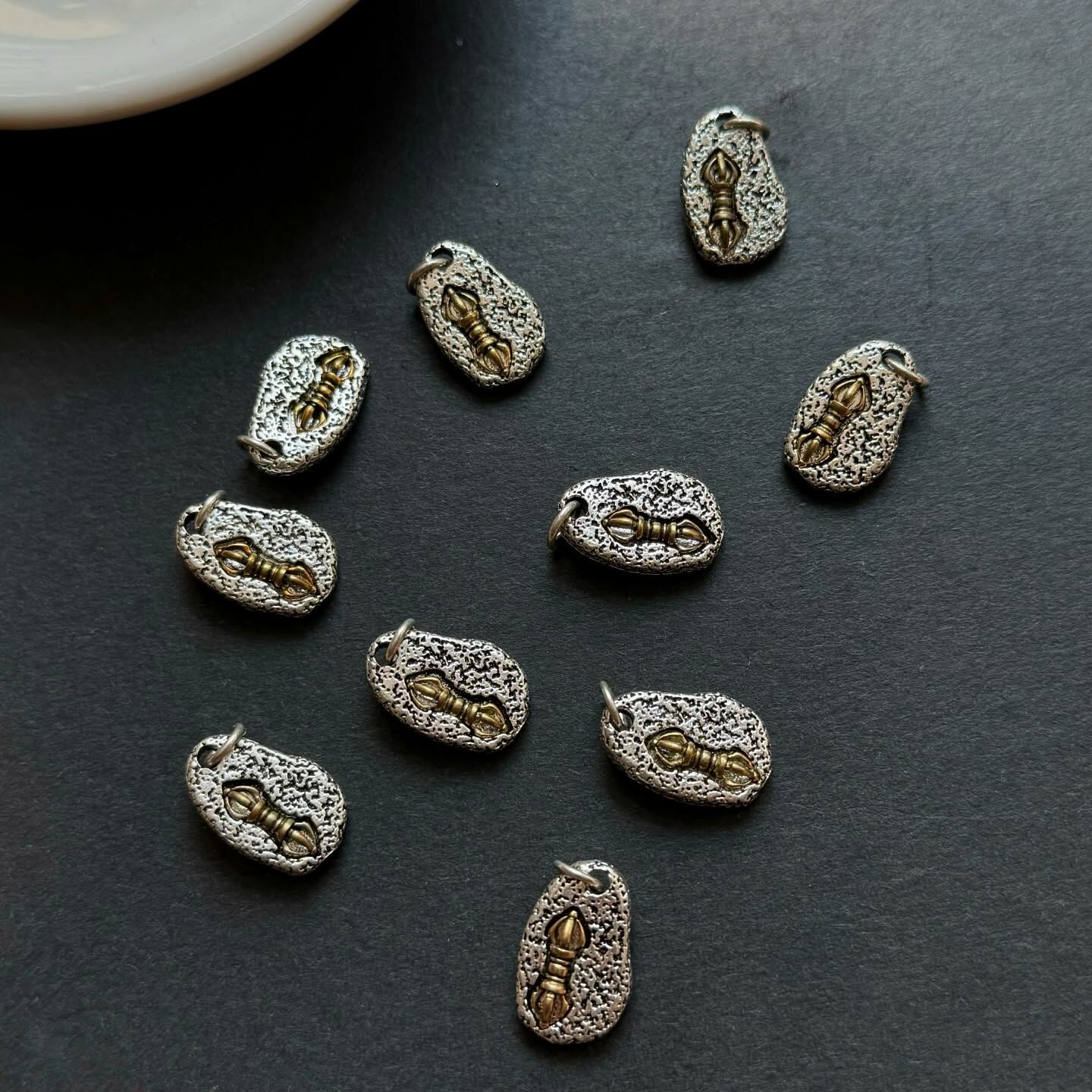 [原石] 白銅 金剛杵 項鏈吊墜