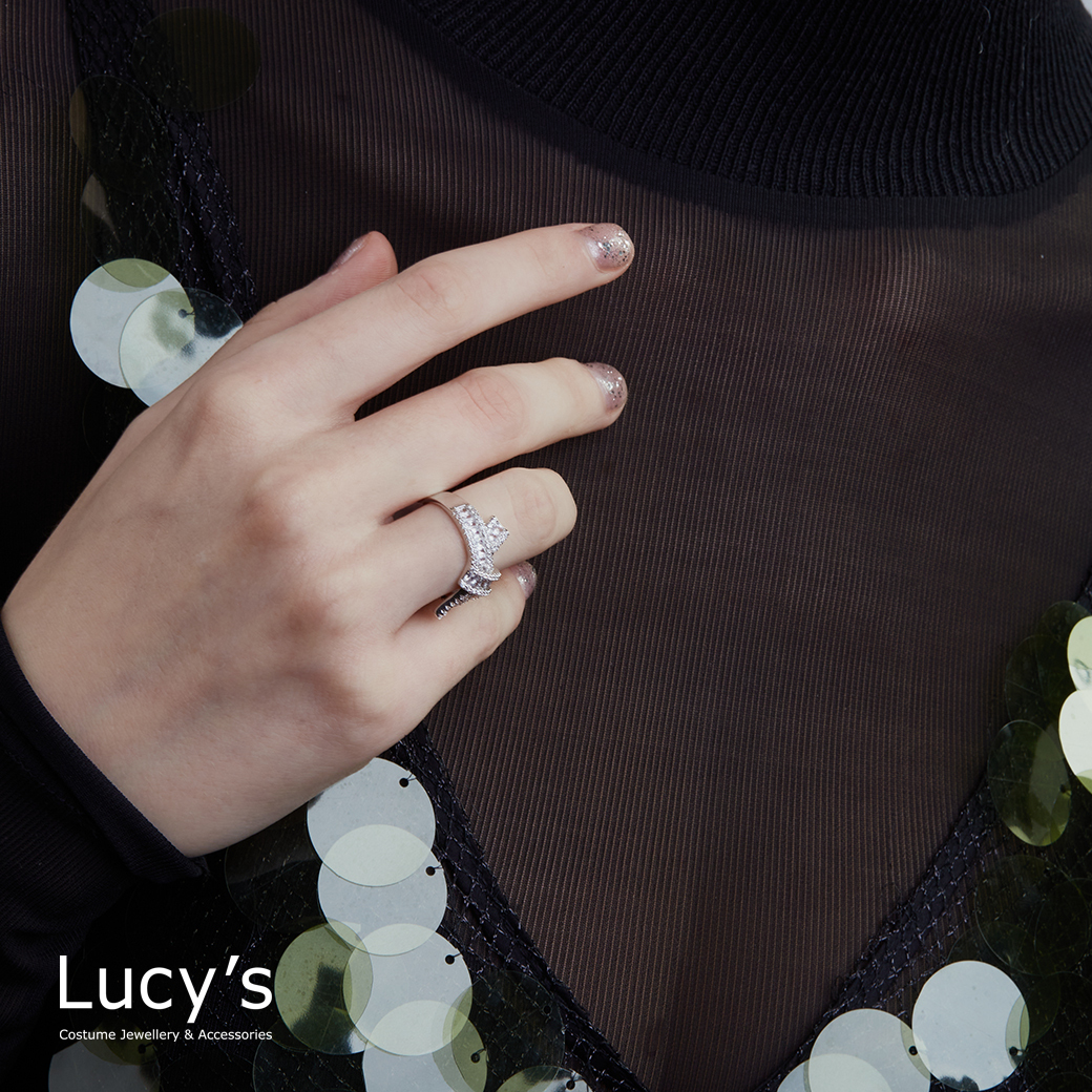 璀璨結飾 開口戒 (121214)