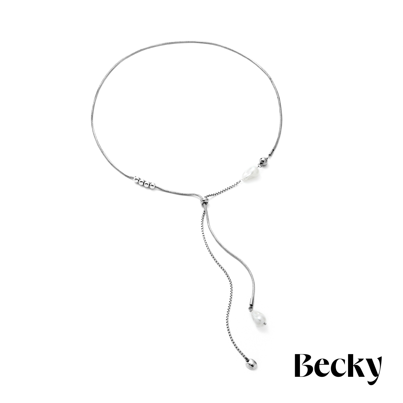Becky,Becky聯名,日系飾品,日系穿搭,項鍊,鋼飾項鍊