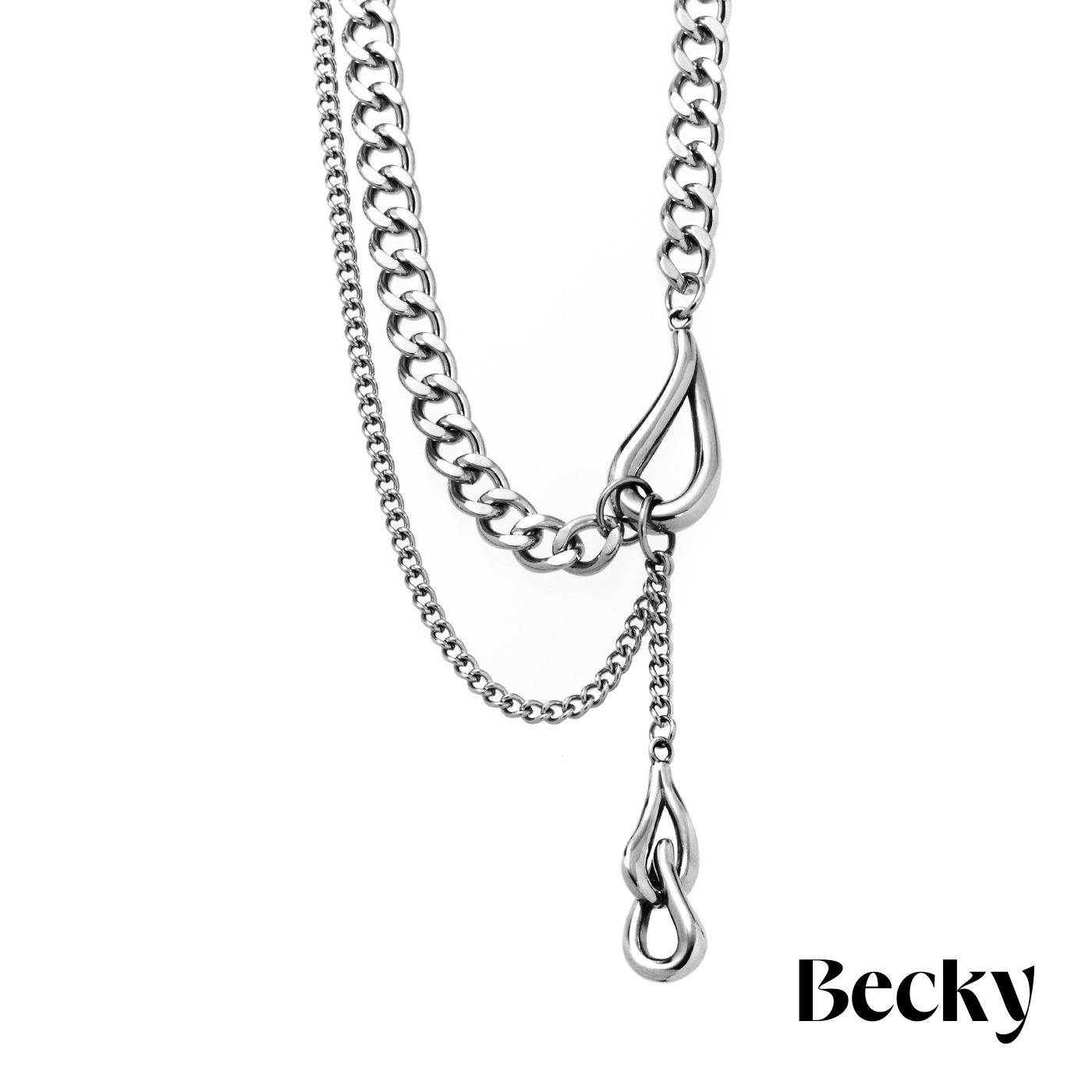 Becky,Becky聯名,日系飾品,日系穿搭,項鍊,鋼飾項鍊