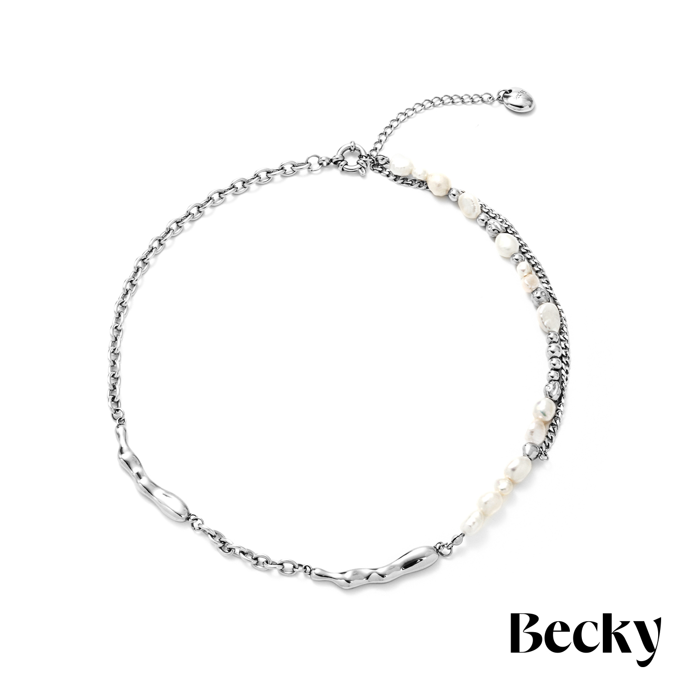 Becky,Becky聯名,日系飾品,日系穿搭,項鍊,鋼飾項鍊