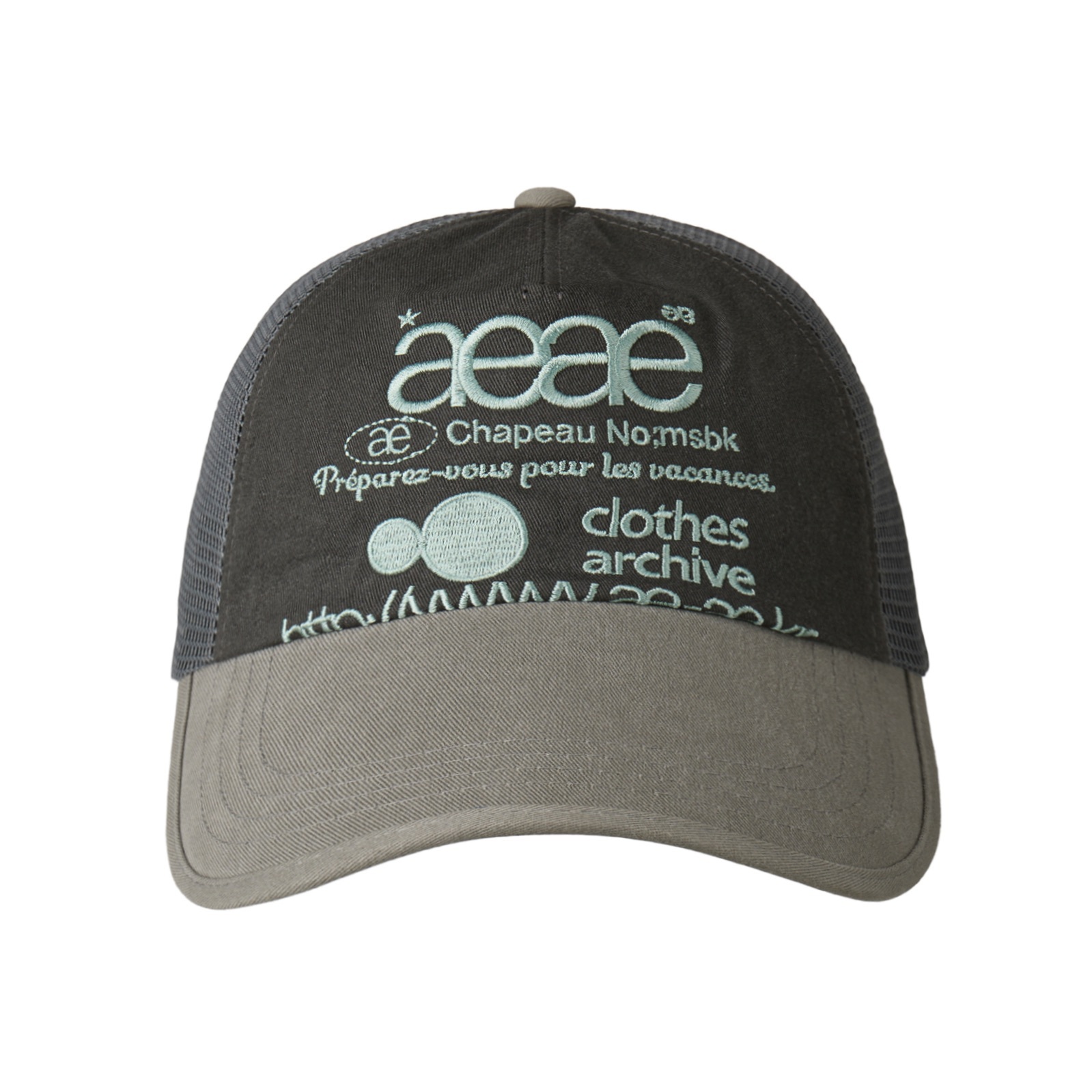 [aeae] WEB LOGO MESH CAP