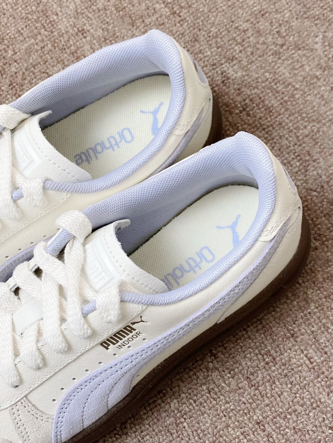 PUMA INDOOR 奶油薰衣草 焦糖底 女鞋