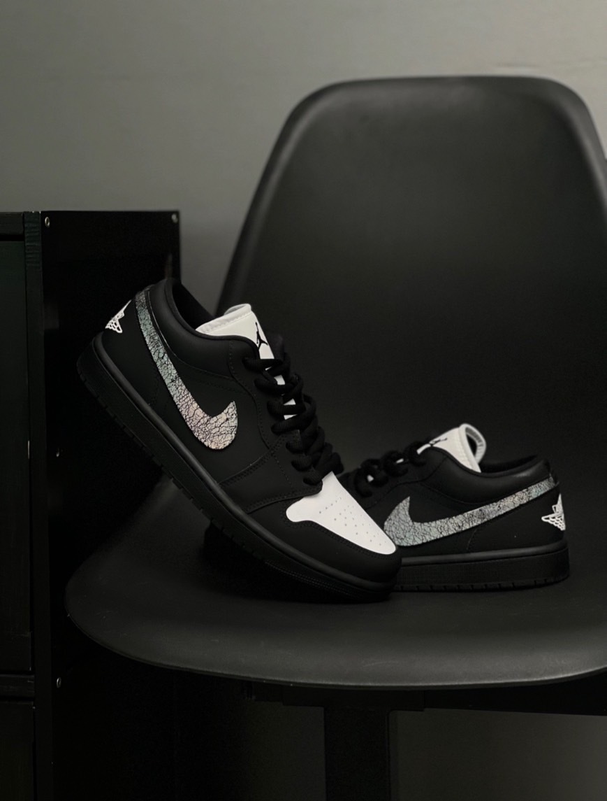 【訂製鞋款】Nike Air Jordan 1 "void crack" 熊貓 星空裂紋 復古 女款 籃球鞋 DC0774-101(Team734-虚空女款)