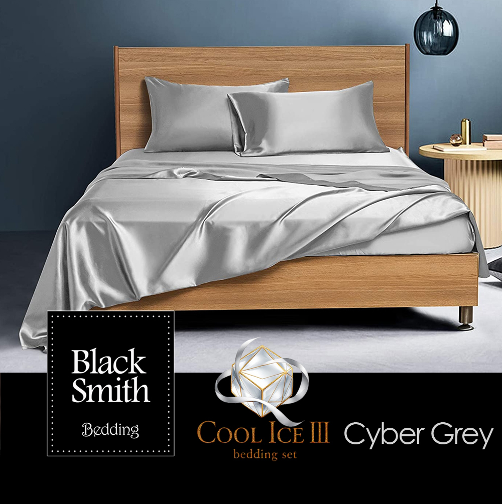 Black smith 第三代2901針冰絲系列床品套裝_未來灰