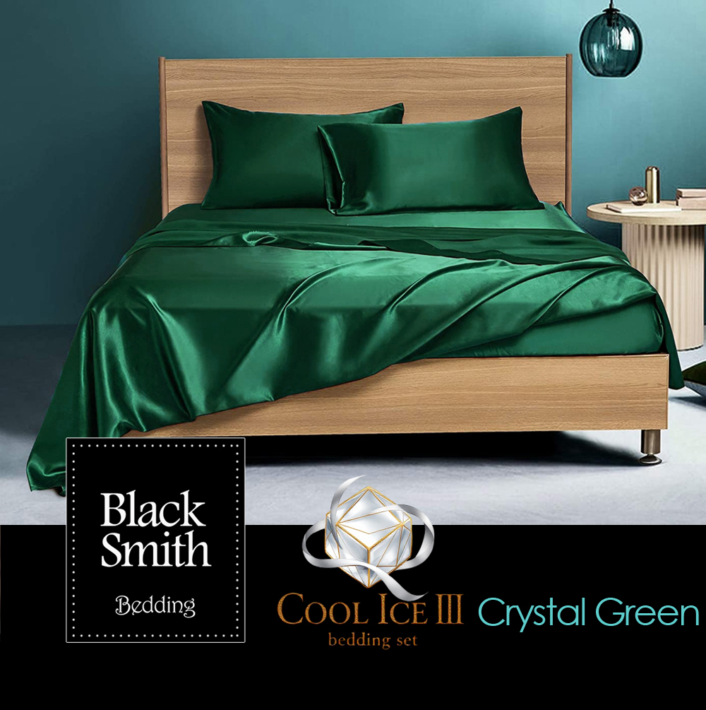 Black smith 第三代2901針冰絲系列床品套裝_水晶綠