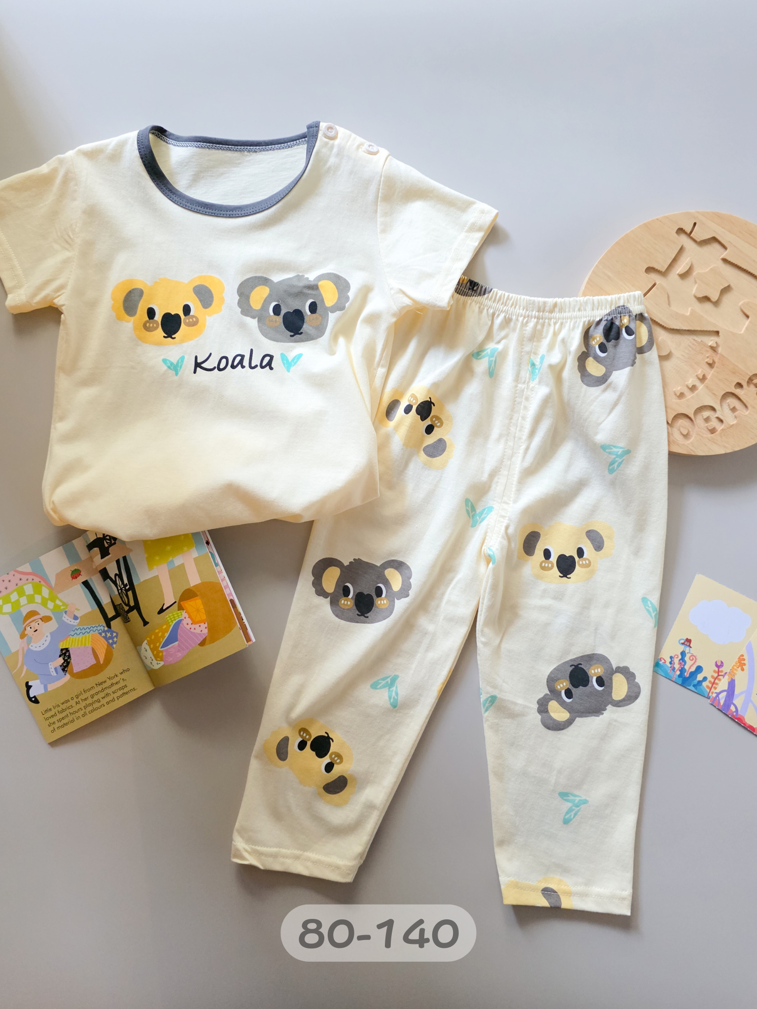 可愛無尾熊 短袖長褲居家套裝