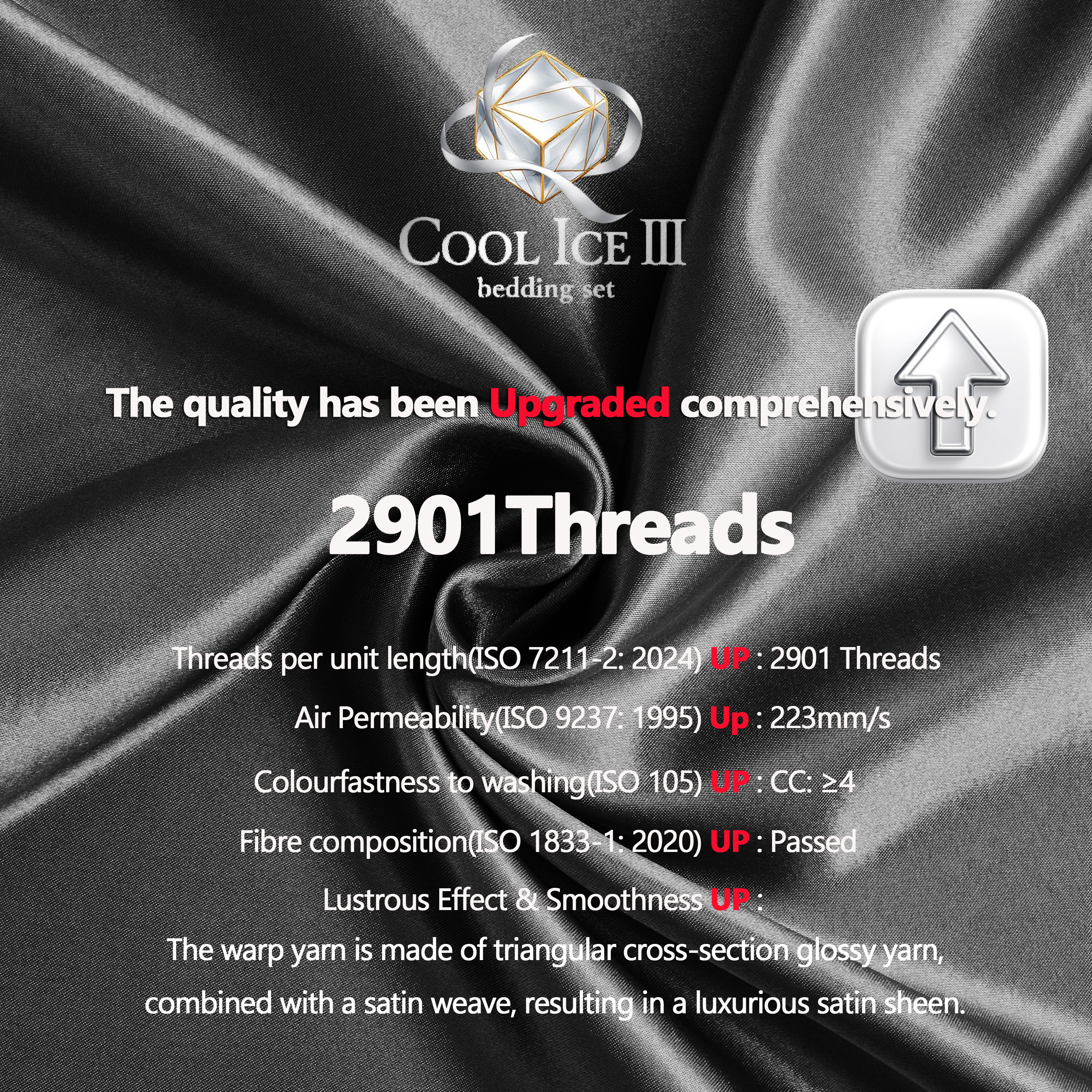 Black smith 第三代2901針冰絲系列床品套裝_伯爵灰