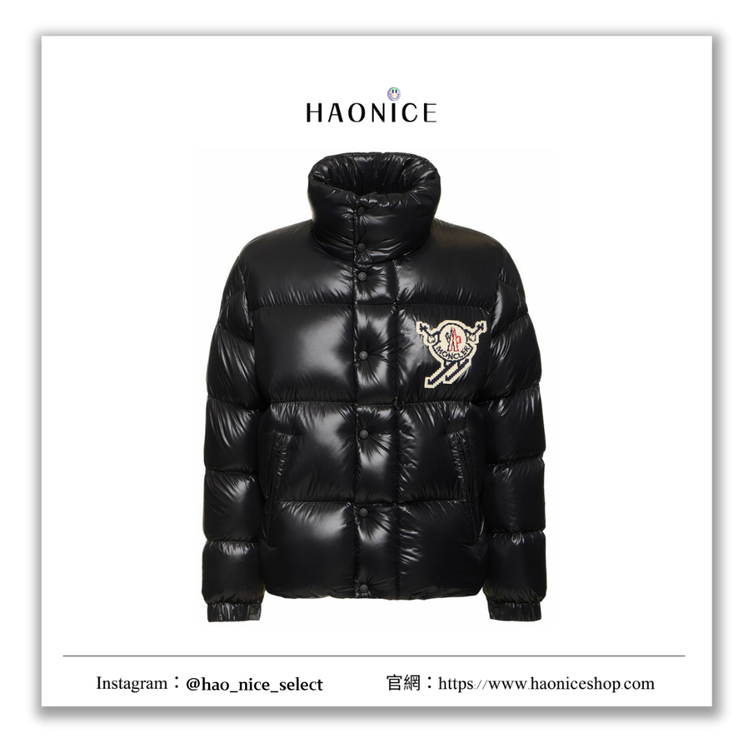 【HAO NICE】100%正品  MONCLER 法國精品🇫🇷 刺繡標誌輕質羽絨大衣 羽絨外套