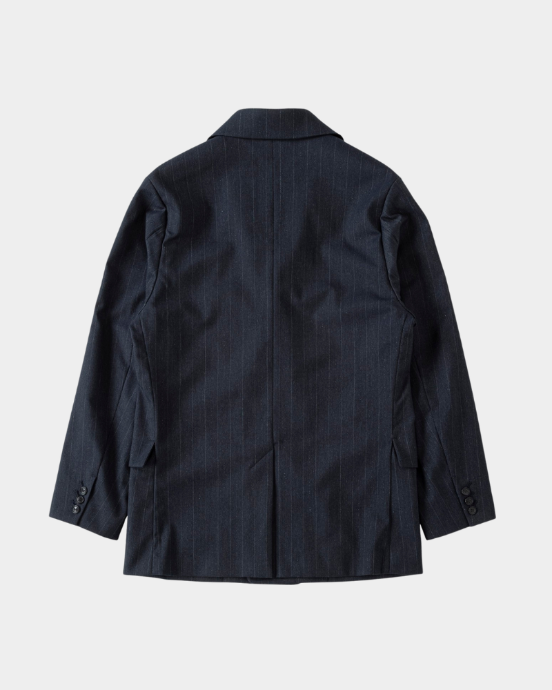 saby - DOUBLE BREASTED BLAZER-TR Metallic Yarn Stripe F
