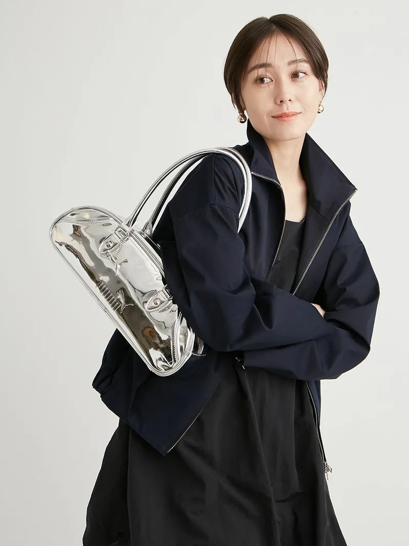 🇯🇵 emmi X PUMA WIDE BOSTON METALLIC BAG 液態銀 金屬色 寬版 波士頓包 腋下包 手提包 092380-01 / 預購
