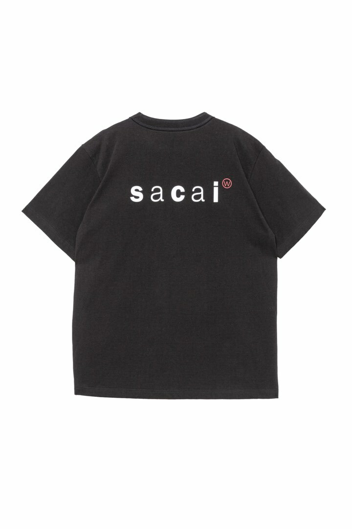 sacai x WTAPS Print T-Shirt | Black