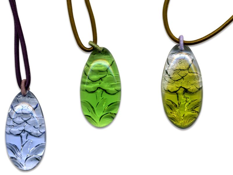 鹿港窯水晶琉璃|花開富貴項鍊 繁花似錦富貴臨門開運納福