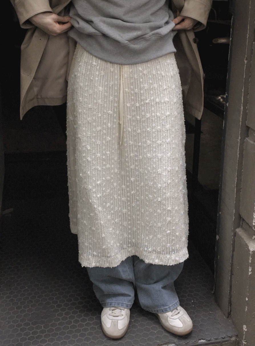 預訂｜SLOWAND #SLOWMADE 簡約閃感長裙 (One Color)