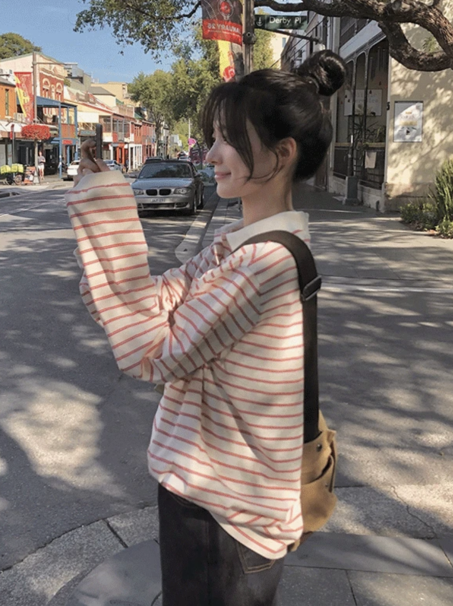 預訂｜SLOWAND #SLOWMADE Pantone色條紋Polo Tee (4 Color)