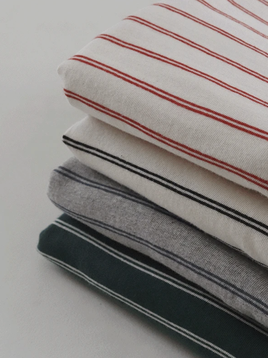 預訂｜SLOWAND #SLOWMADE Pantone色條紋Polo Tee (4 Color)