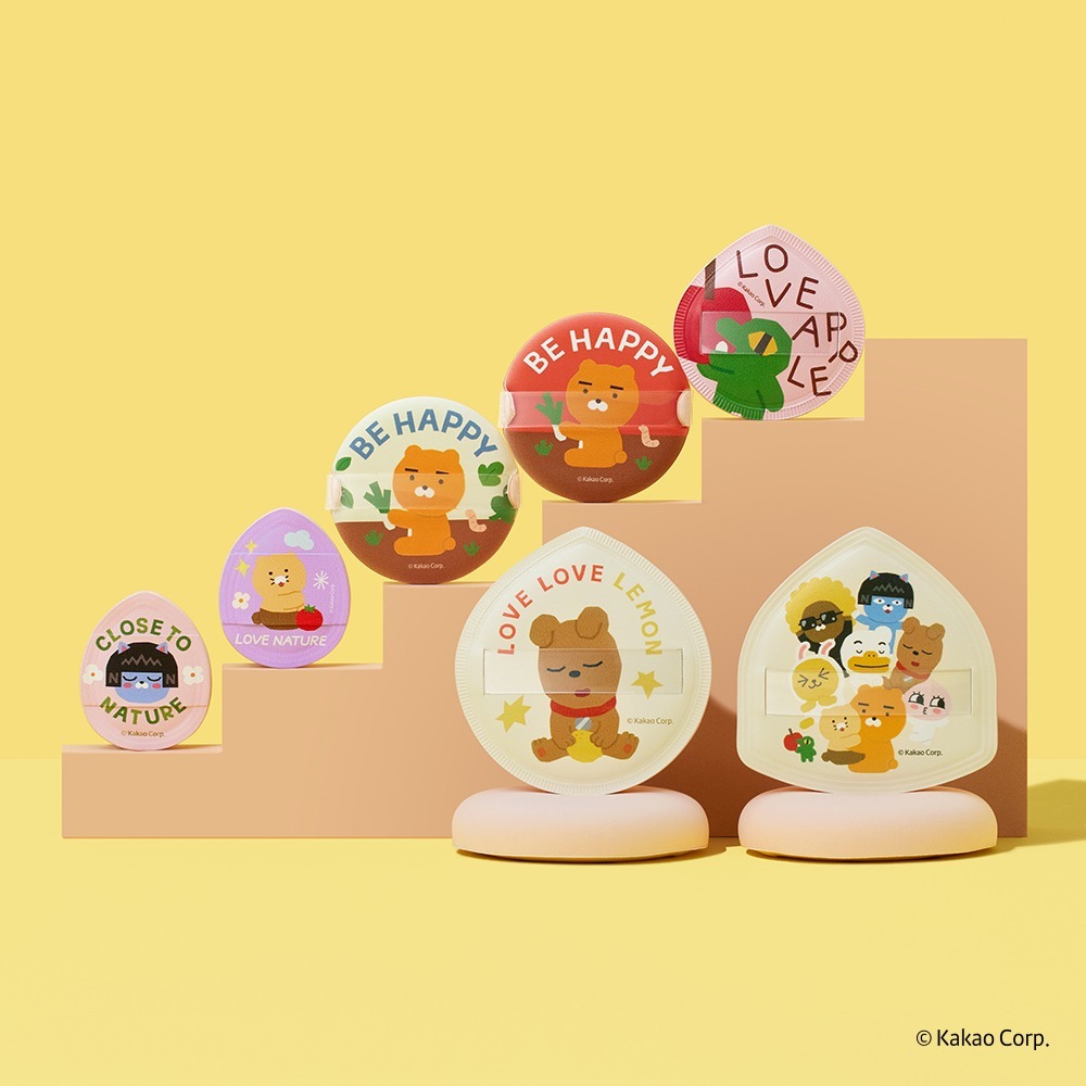 Kakao Friends x Flalia Cushion Puff 5 Types SET