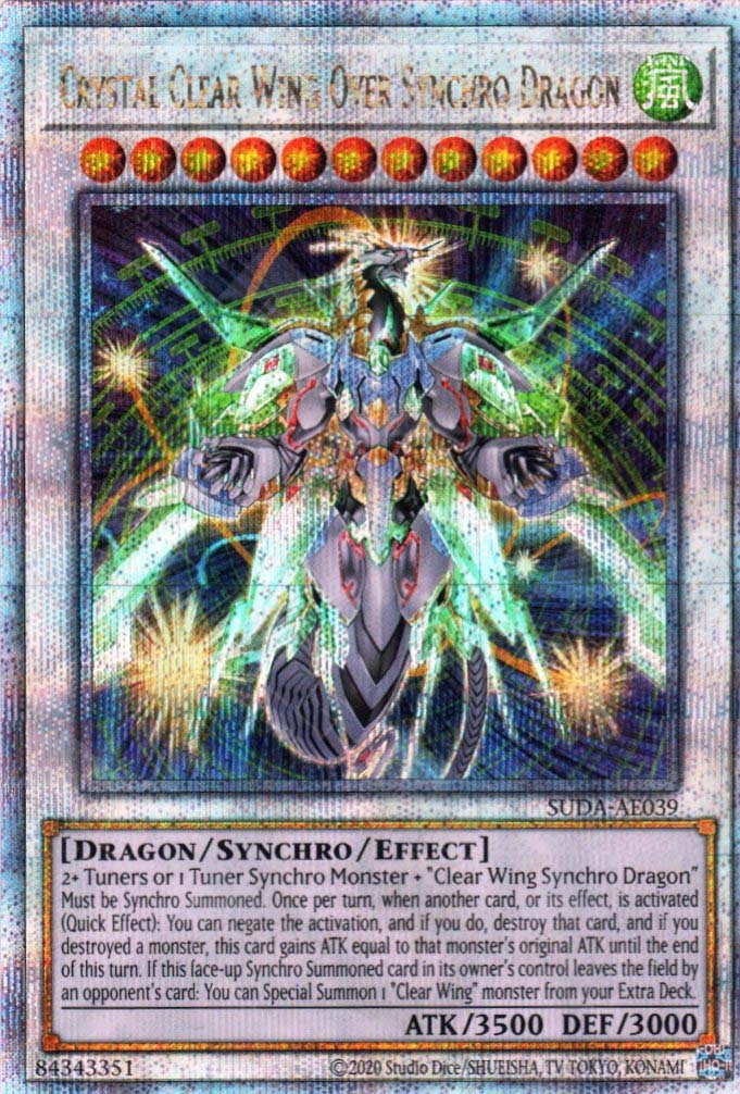 Suda-AE039 Crystal Clear Wing Over Synchro Dragon