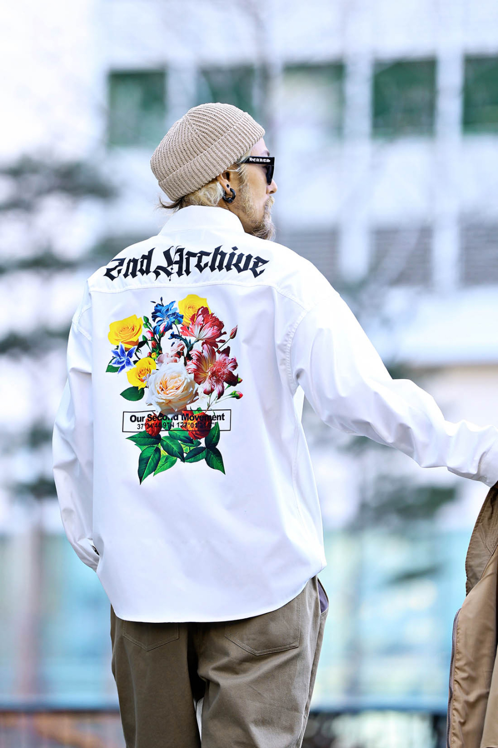 花卉印花寬鬆襯衫