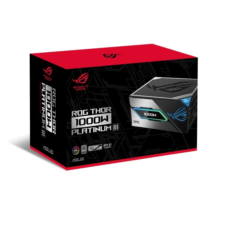 米特3C數位–ASUS 華碩 ROG THOR III 1000W/1200W ATX3.1 白金認證全模組電源 90YE00V3-B0TA00/90YE00V2-B0TA00