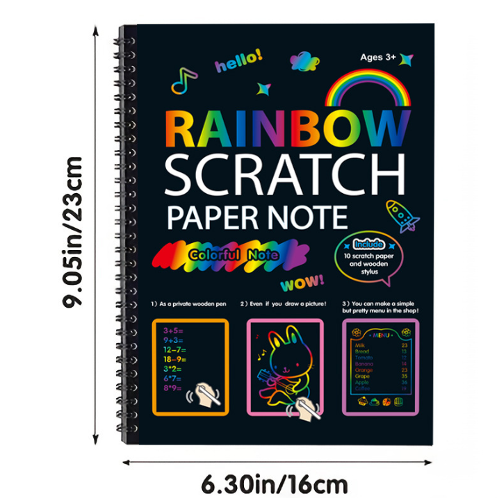 DIY炫彩彩色繪圖刮畫本 DY6710