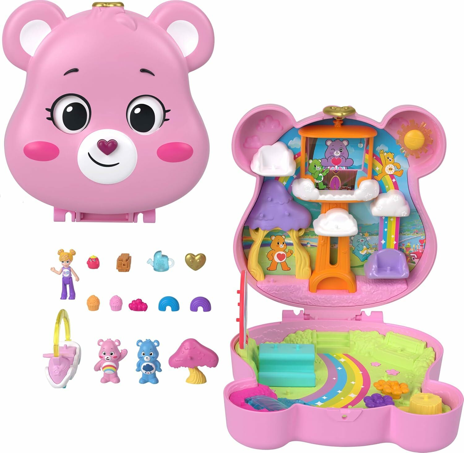 《 MATTEL 》  口袋波利百變百寶系列盒-Care Bears