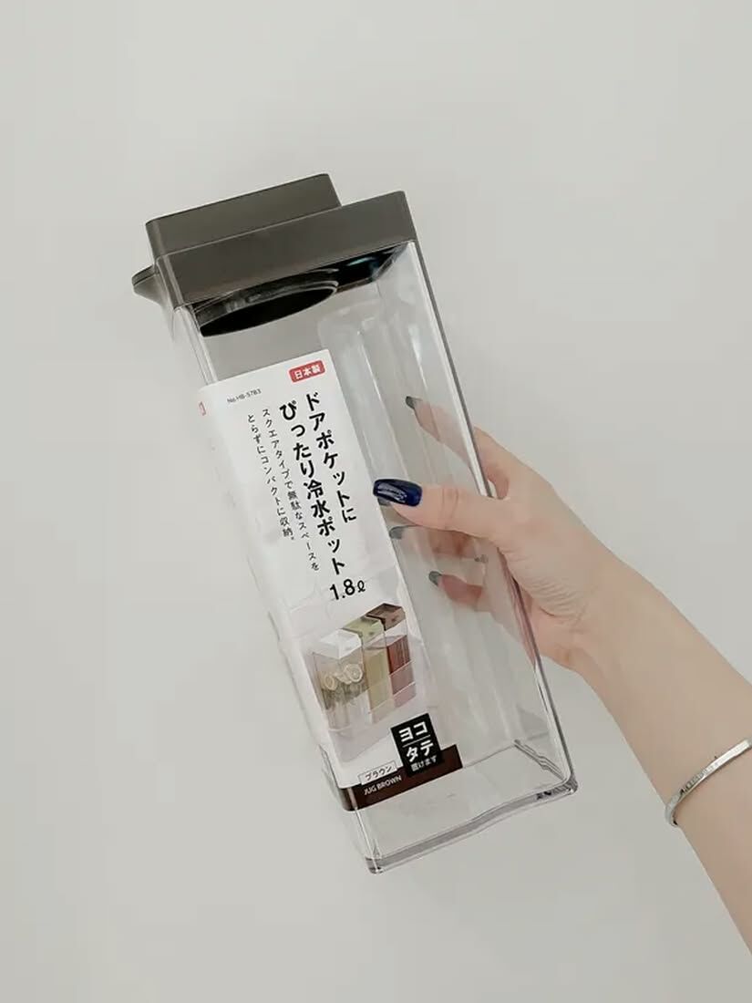 【 限量現貨 】PEARL 可橫放密封方形冷水壺  1.8L / 2.5L 日本