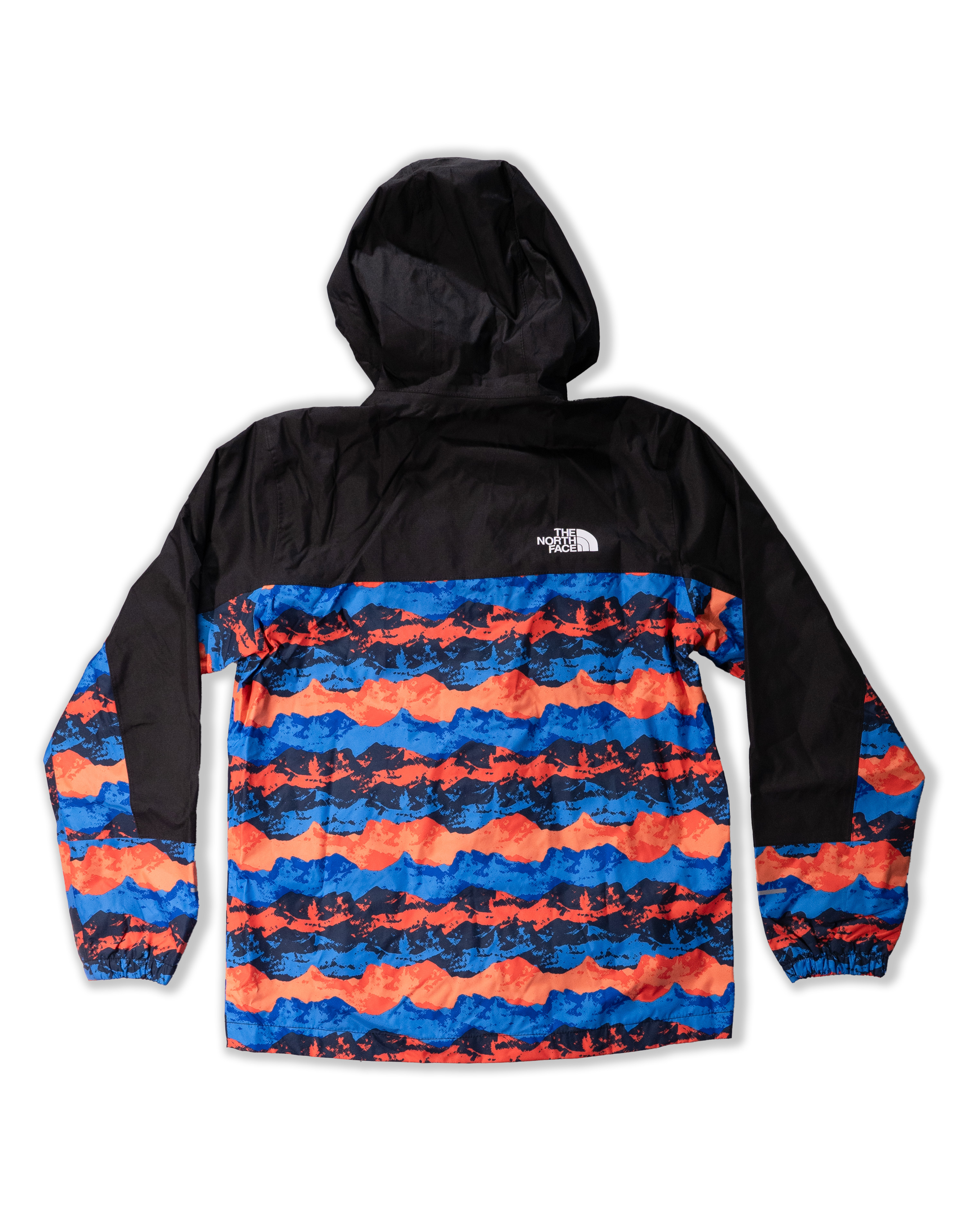 TNF北臉 0116 童 黑拼藍橘條紋 Dryvent