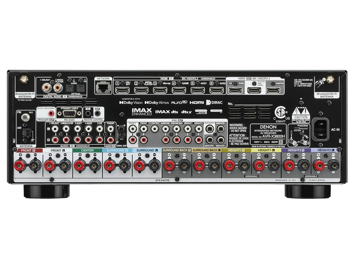 Denon AVR-X3800H 9.4聲道 8K AV環繞收音擴大機 - 圖片 5