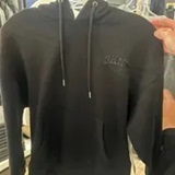 [S] DKNY VARSITY EMBROIDERED LOGO HOODIE,BLACK, DP4T1097-BLK (SD1230)