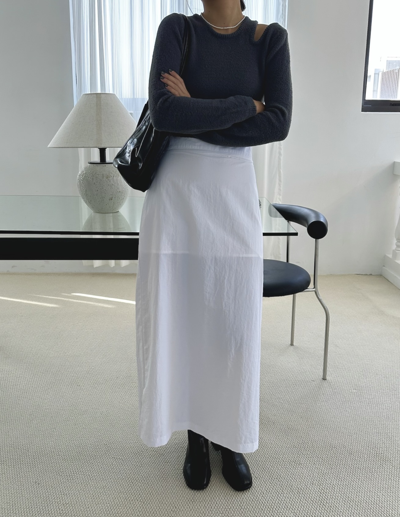 仙女衣櫥側開叉綁帶半身裙