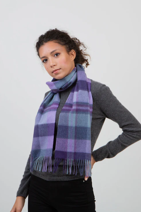 【現貨】Kiltane LL022504 100% Lambswool Scarf 頸巾 (Square Check Heather)