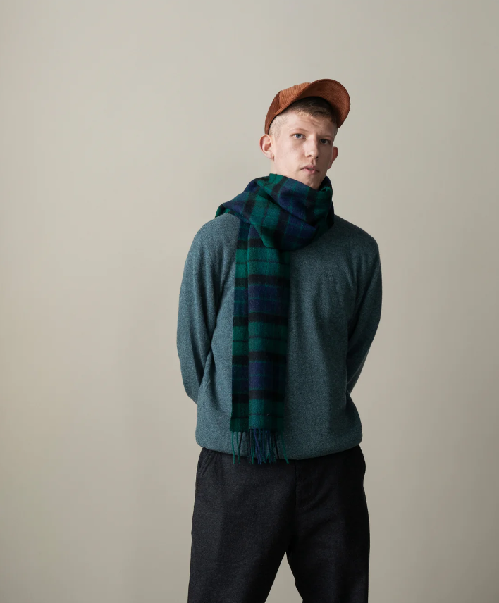 【現貨】Kiltane LL022507 100% Lambswool 頸巾 (Heritage Tartan Blackwatch)