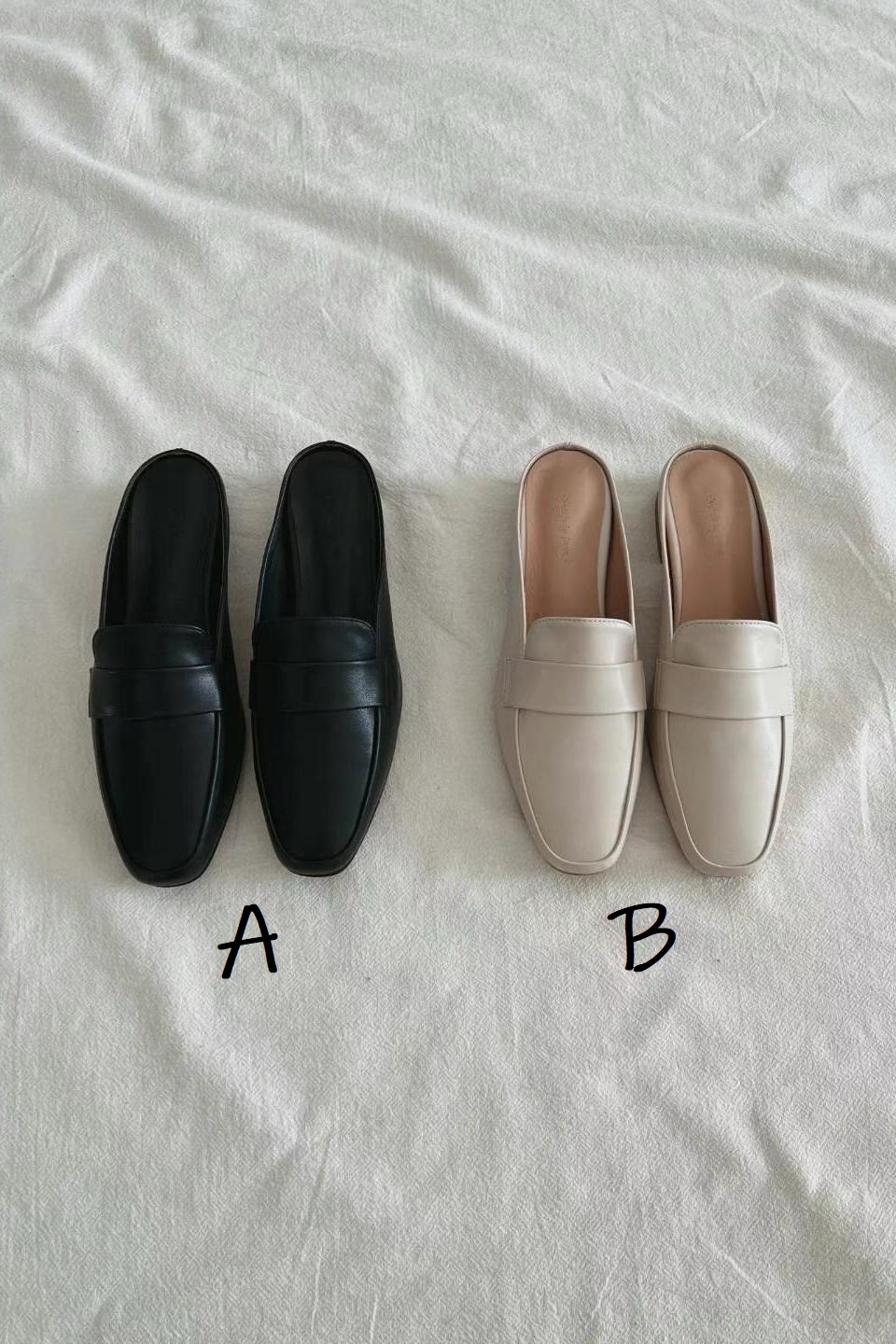 SH#14551🤎得體法式放假拖鞋