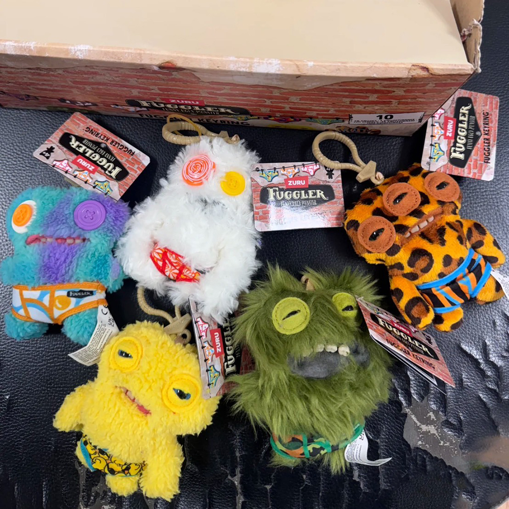 FUGGLER 牙齒怪 放克牙寶 內褲系列 醜萌 毛毛 毛怪 鑰匙圈 公仔 玩偶