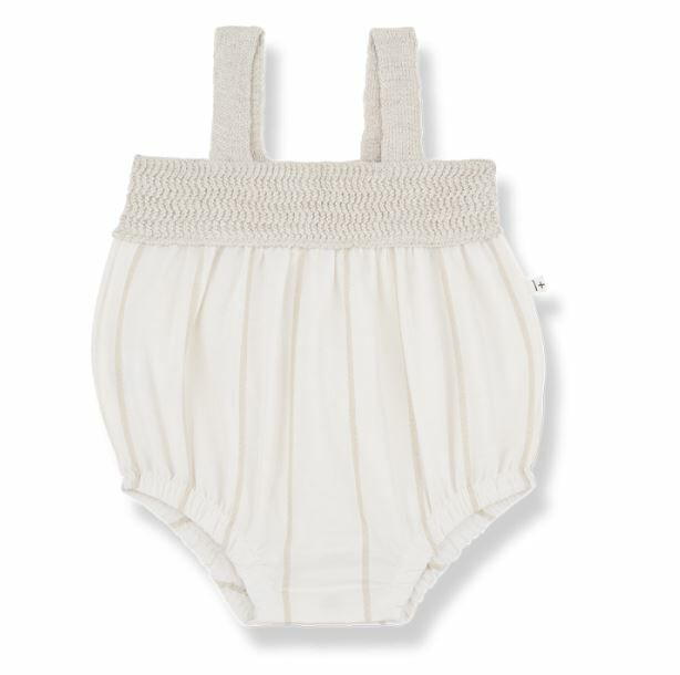 1+ in the family 針織金蔥拼接包屁褲 ZEUS off-white