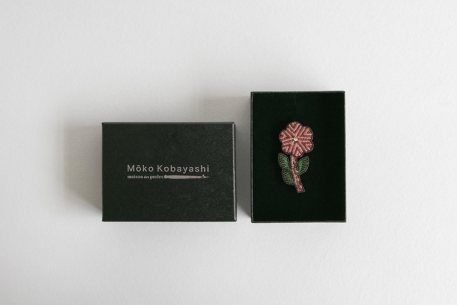 鹿兒島睦週邊 - 刺繡胸章（小林mo子×鹿兒島睦）fleur rose B