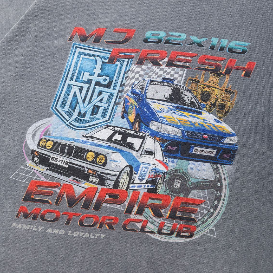 EMC X MJF VINTAGE WASH RACING TEE