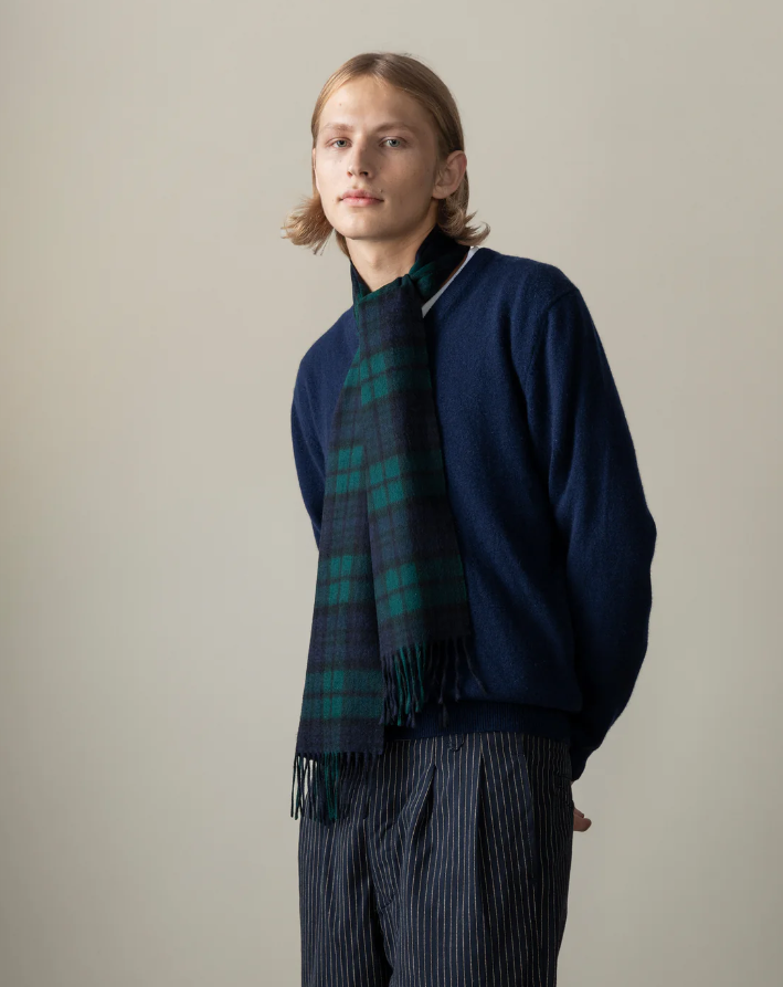 【現貨】Kiltane LL022526 100% Cashmere 頸巾 (Heritage Tartan Blackwatch)