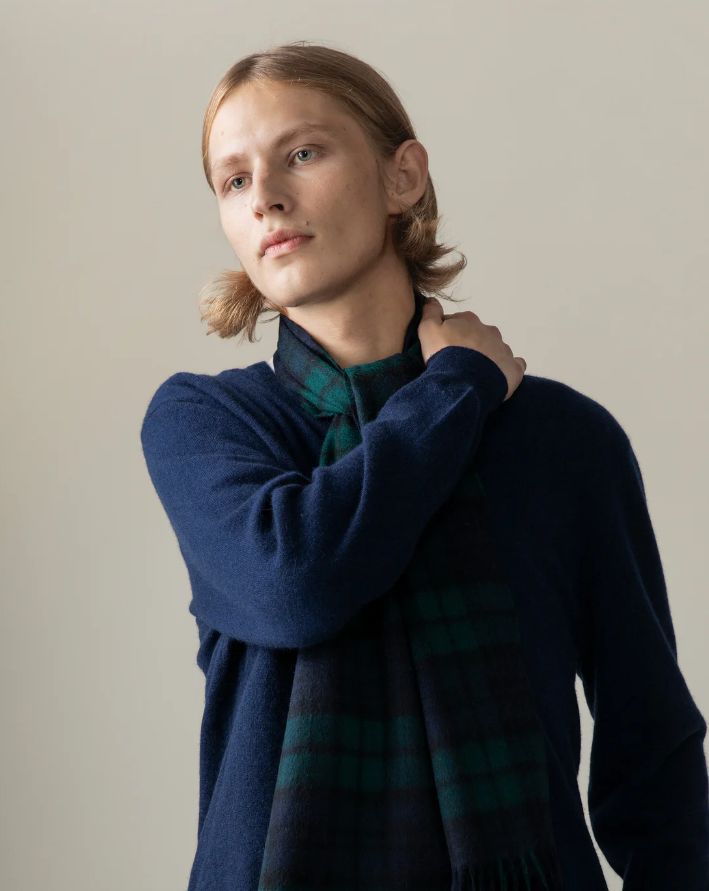 【現貨】Kiltane LL022526 100% Cashmere 頸巾 (Heritage Tartan Blackwatch)