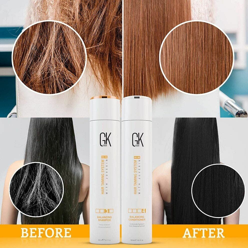 GK HAIR - Balancing Shampoo 300ml / 1000ml - For Oily, Greasy and Normal Hair, Restores pH Levels