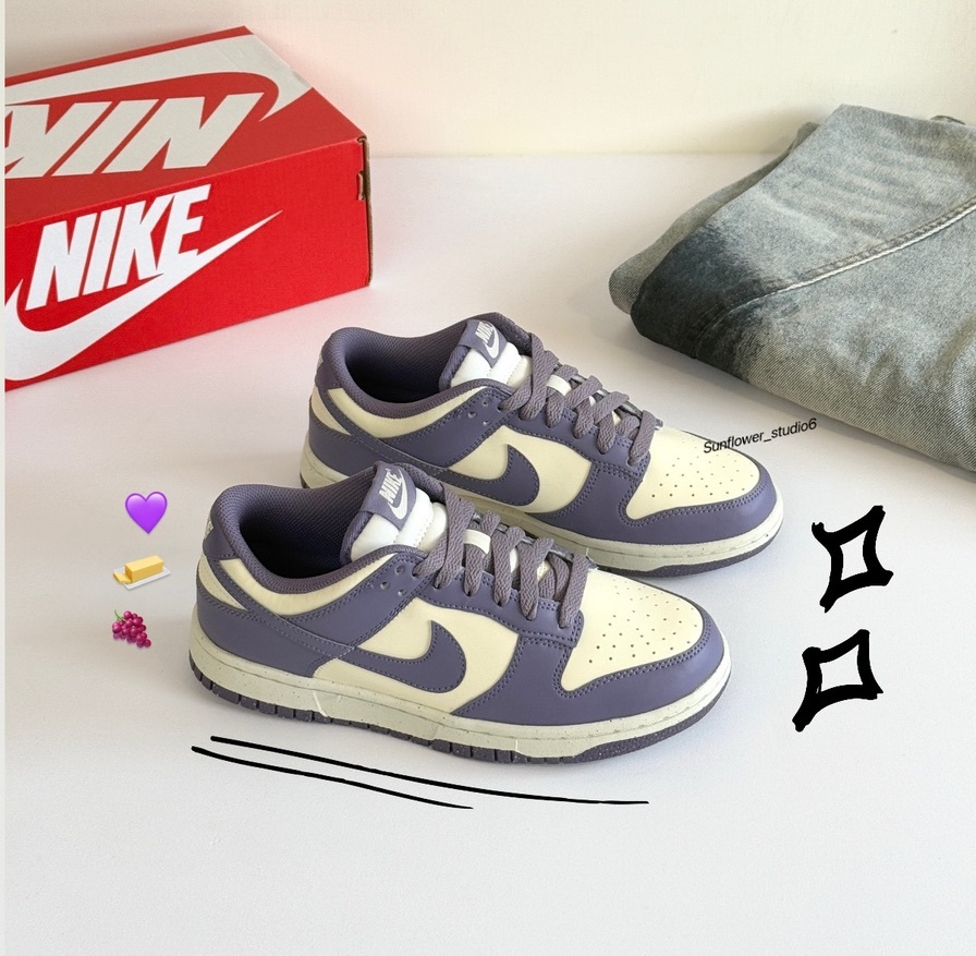 Nike Dunk Low 葡萄香檳 淺紫色 白紫色 奶油白 皮革 女款 FZ4349-100/預購